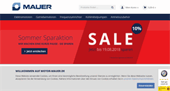 Desktop Screenshot of motor-mauer.de